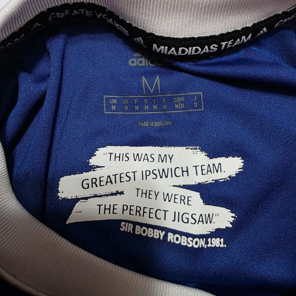 Adidas Ipswich Town 2020-21‎ Home Kit Soccer Jersey Blue Women Medium